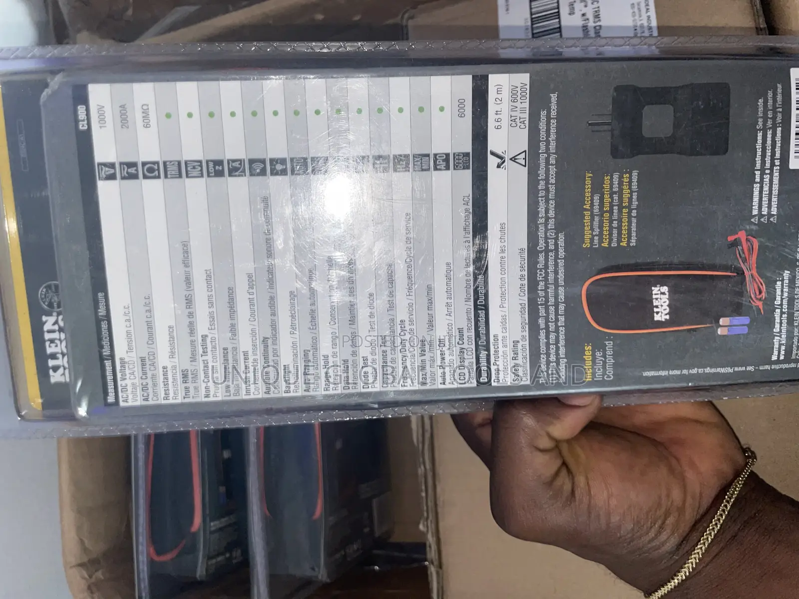 Klein Tool 2000amps Ac-Dc True-RMS Digital Clamp Meter