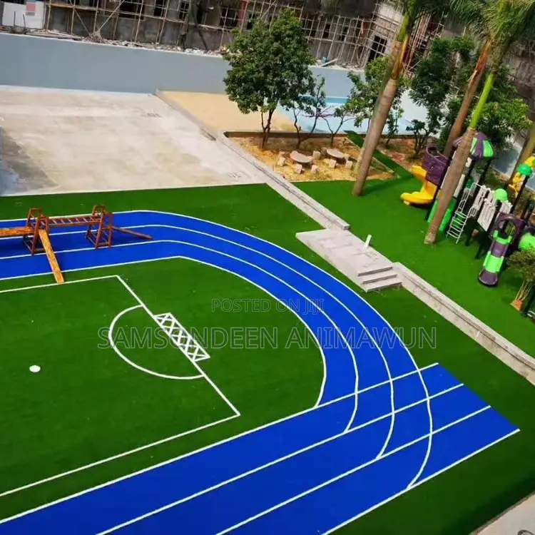 Premium Blue Synthetic Grass – Unique Design Turf