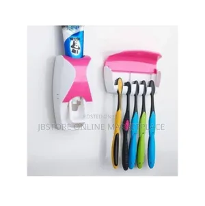 Toothpaste Dispenser and Toothbrush Holder