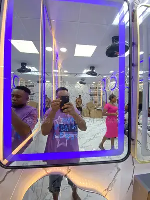 England Led Mirror With Bluetooth Speaker and Time