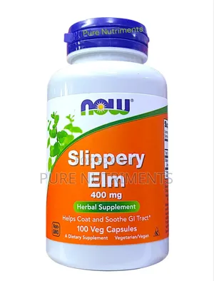 Now Slippery Elm 400mg – Digestive Gi Support – 100 Veg Capsules