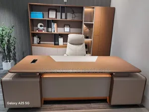 Office Table With Bookshelf Full Set
