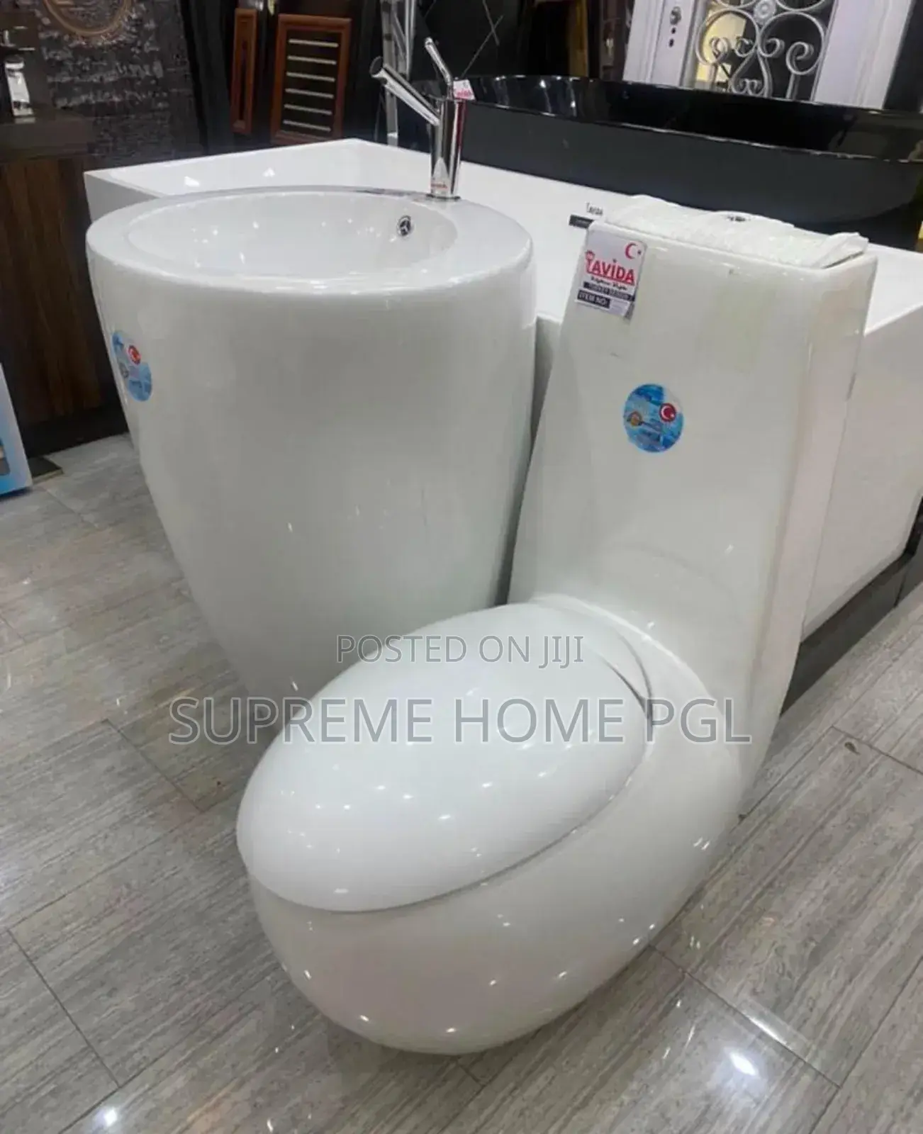 High Quality Oval Wc Basin Set