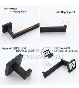Matt Black L Shaped Tissue Holder
