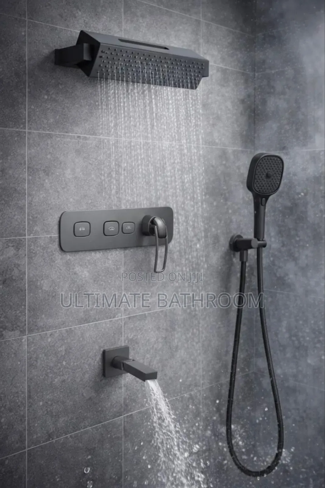 High Quality Grey Conceal Shower Mixer