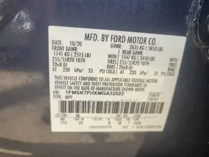 Ford Explorer Limited 2021 Blue