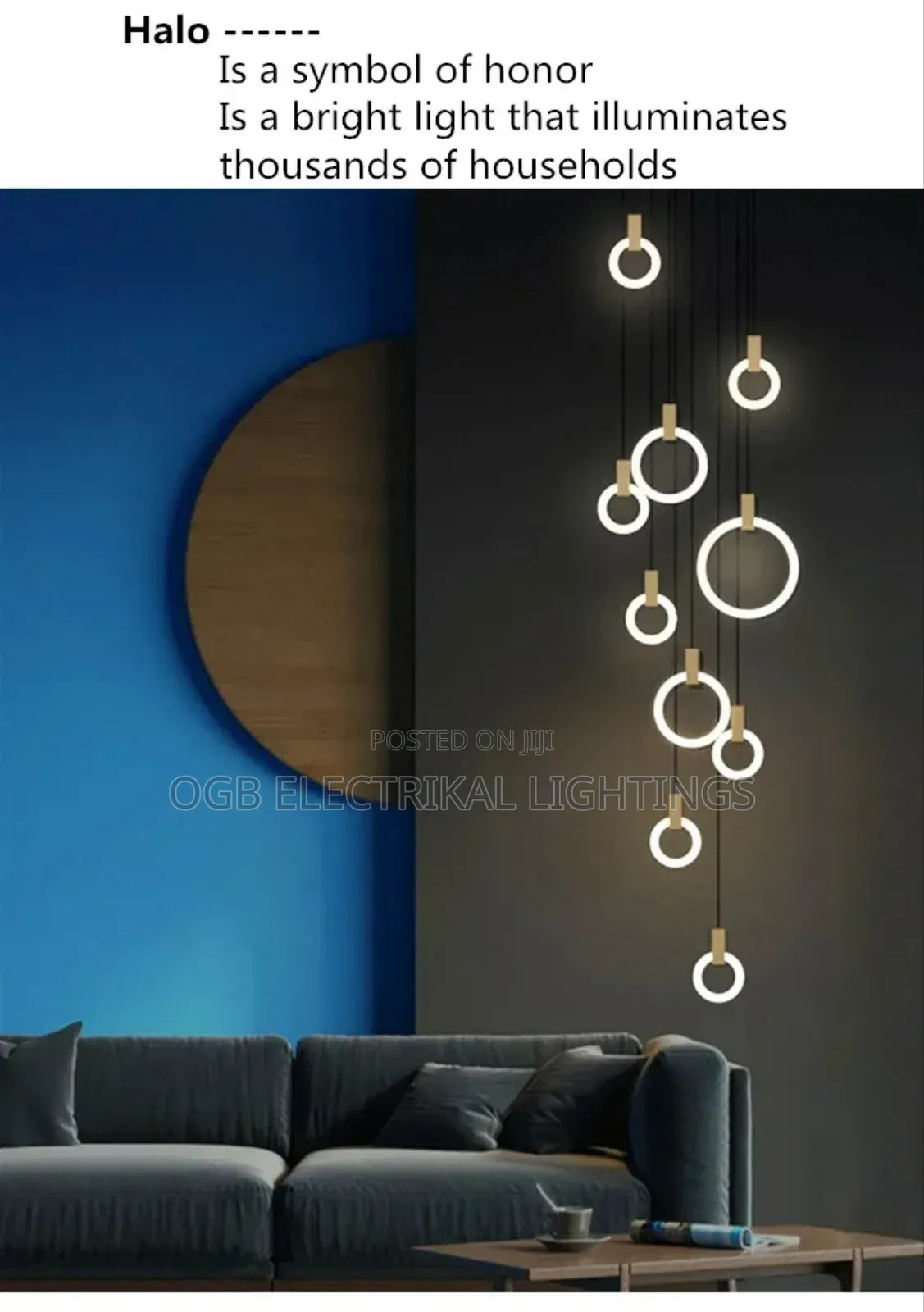 Ring Chandelier For Staircase