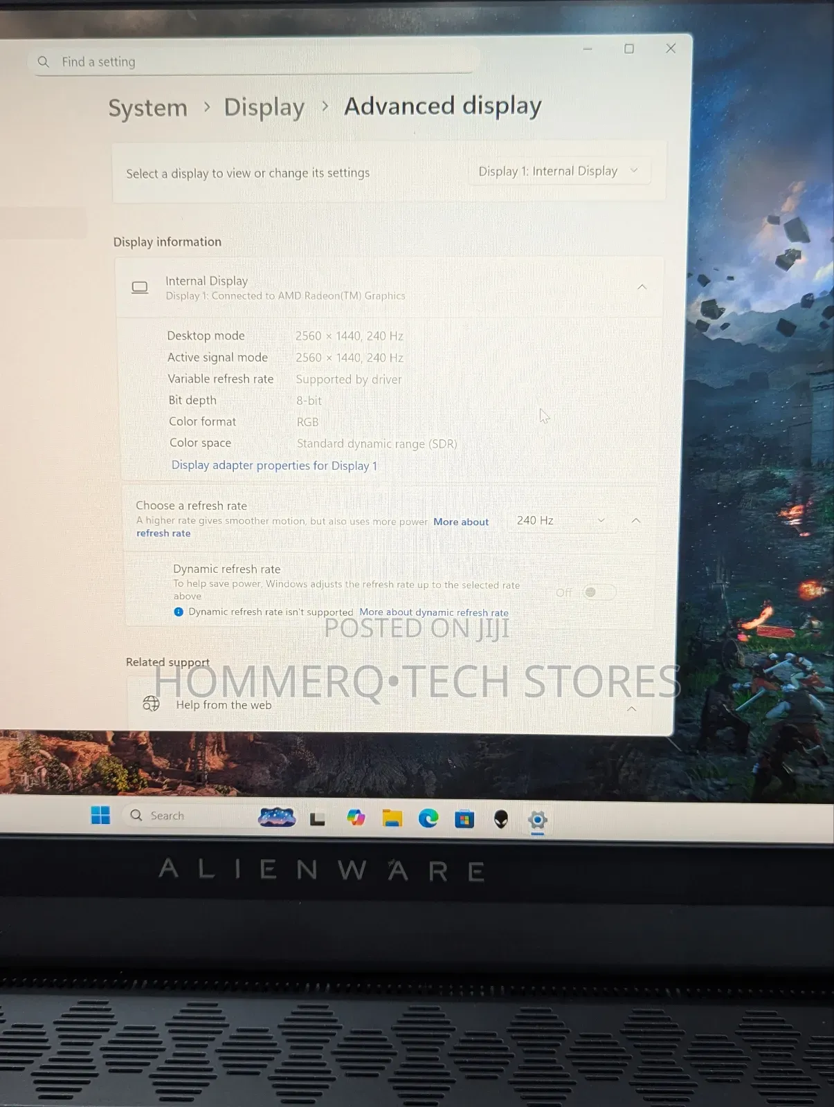 Laptop Dell Alienware M15 16GB AMD Ryzen 7 SSD 512GB