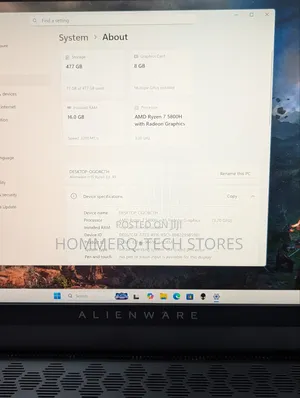 Laptop Dell Alienware M15 16GB AMD Ryzen 7 SSD 512GB