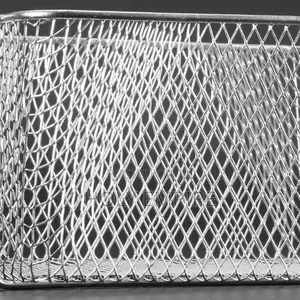 Frying Basket Rectangle Wire Mesh Strainer With Long Handle