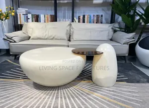 Luxury Wood Center Table 2in1 Set