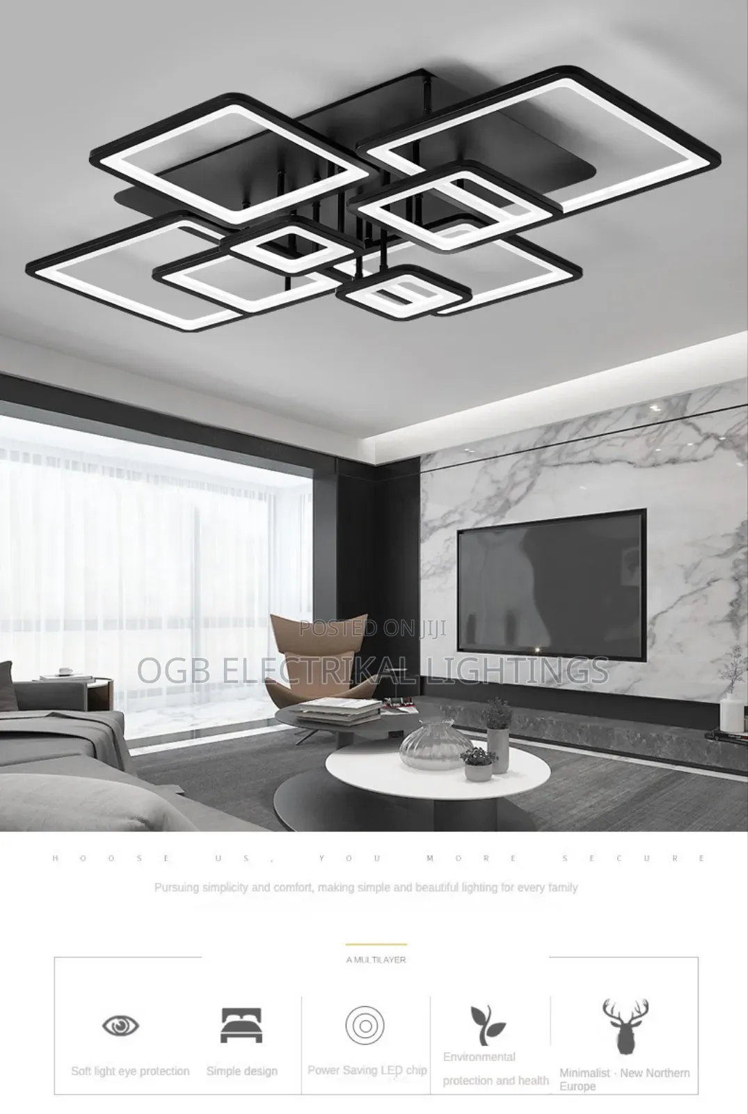 Modern Led Ceiling Lamp Nordic