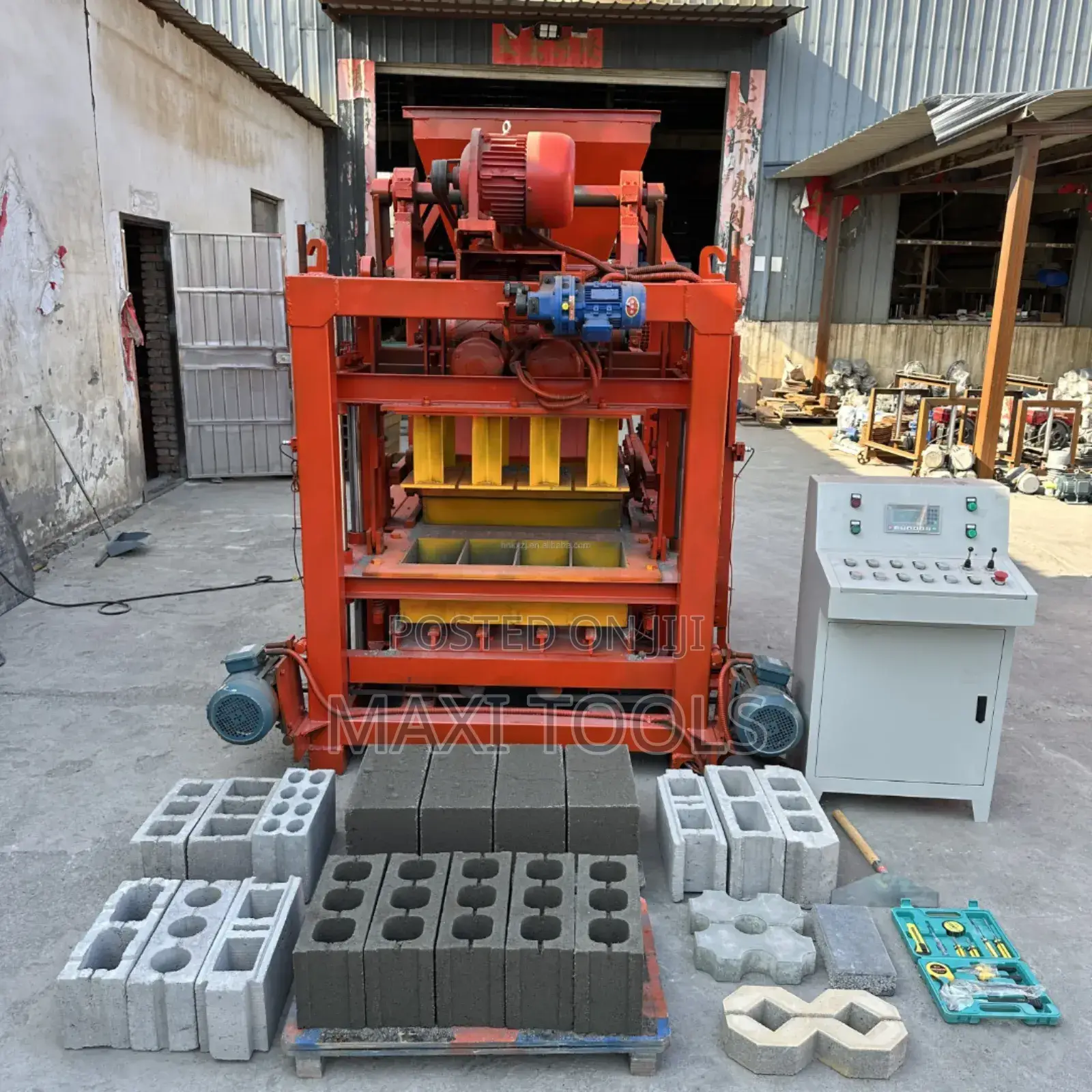 Concrete Block Making Machine.