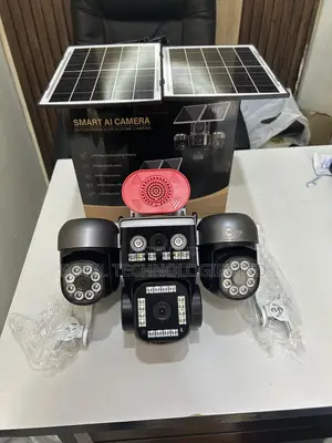  4g Solar 4-Lens Ai 3ptz Security Camera 24h Recording