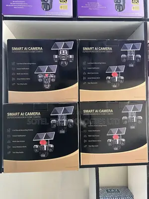  4g Solar 4-Lens Ai 3ptz Security Camera 24h Recording