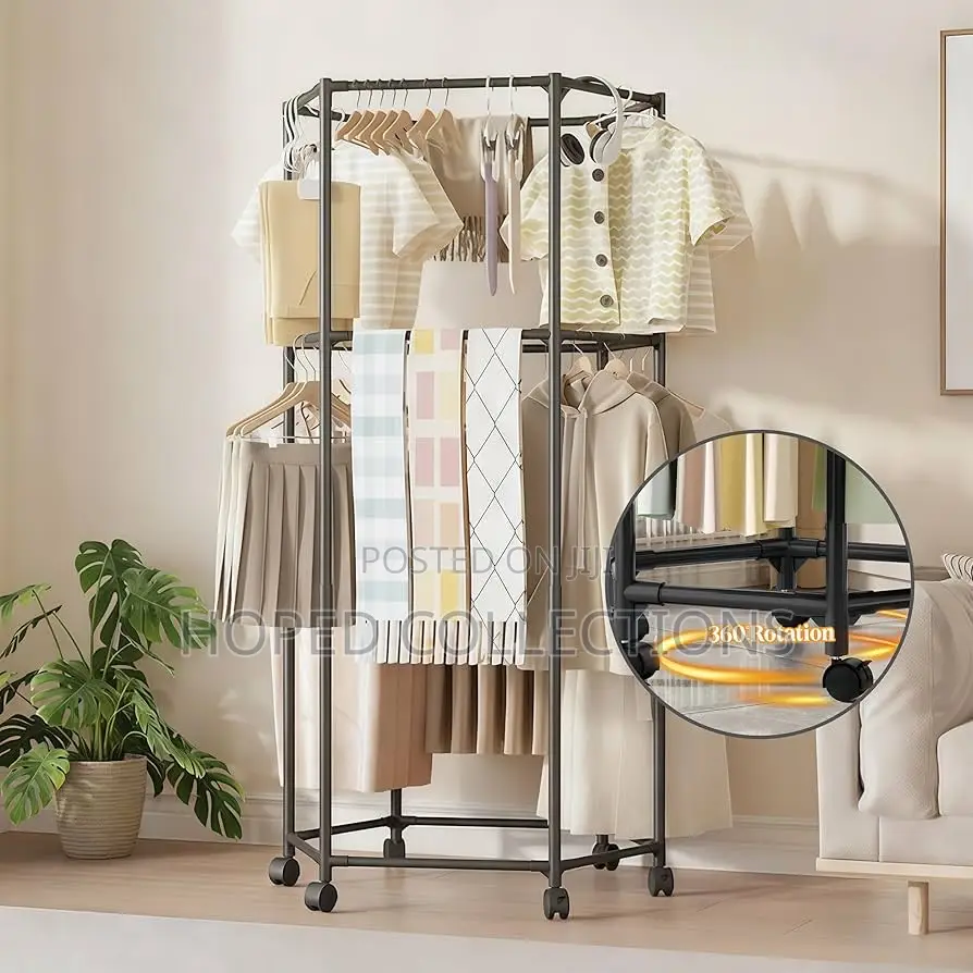 Double Layer Hexagonal Cloth Hanger