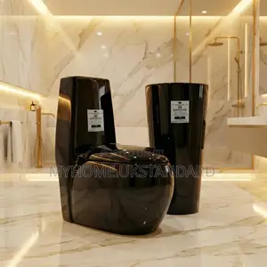 Executive Big Set Black Water Closets With Standing Basin