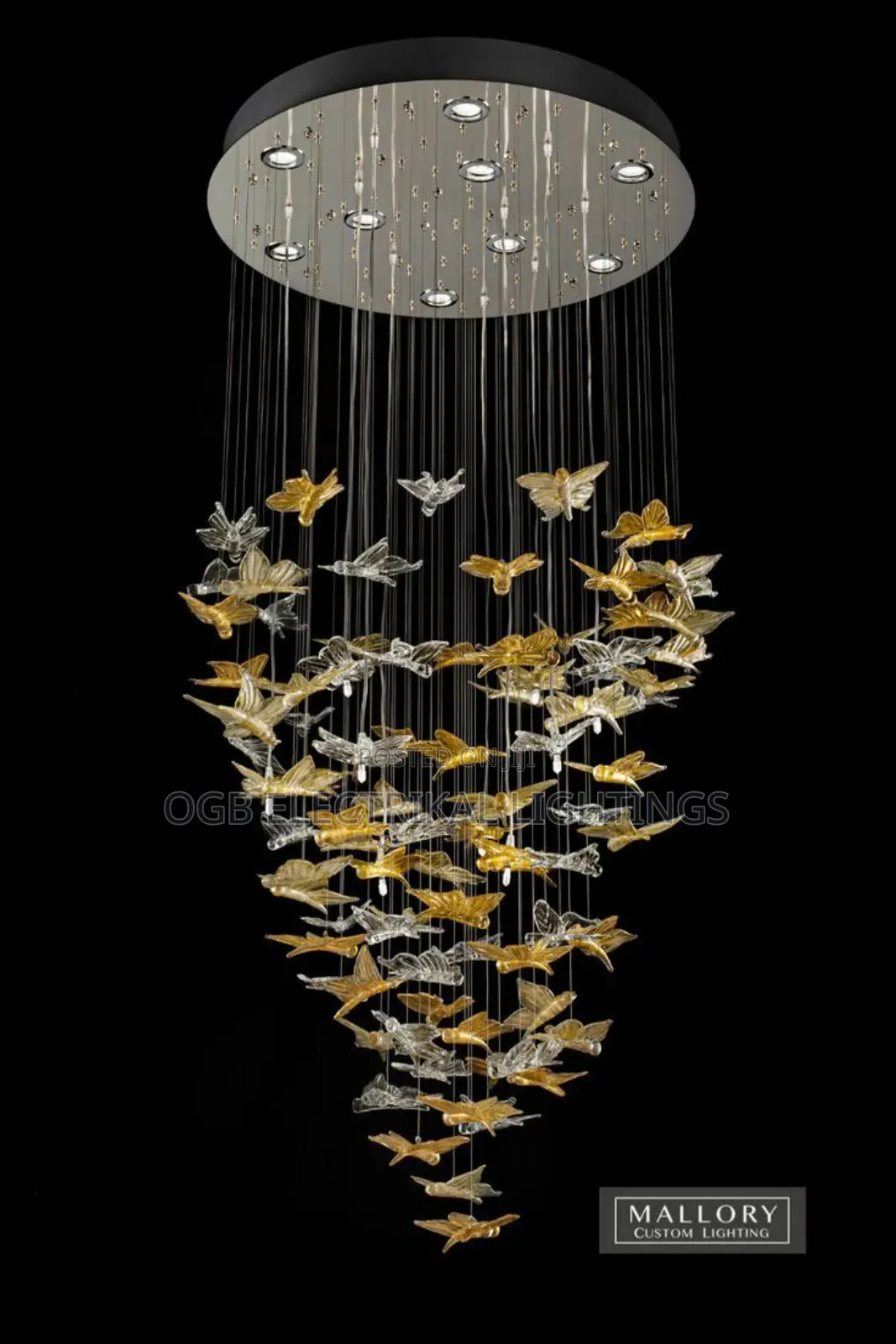 Glass Pendant Ceiling Chandelier