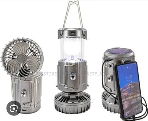 Original GSH-9399 Rechargeable Light With Fan Big Size