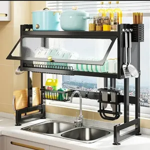 Original 85cm Over The Sink Dishrack With Glass Cover