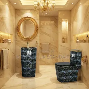 Executive England Water Closet Set Blue And Black