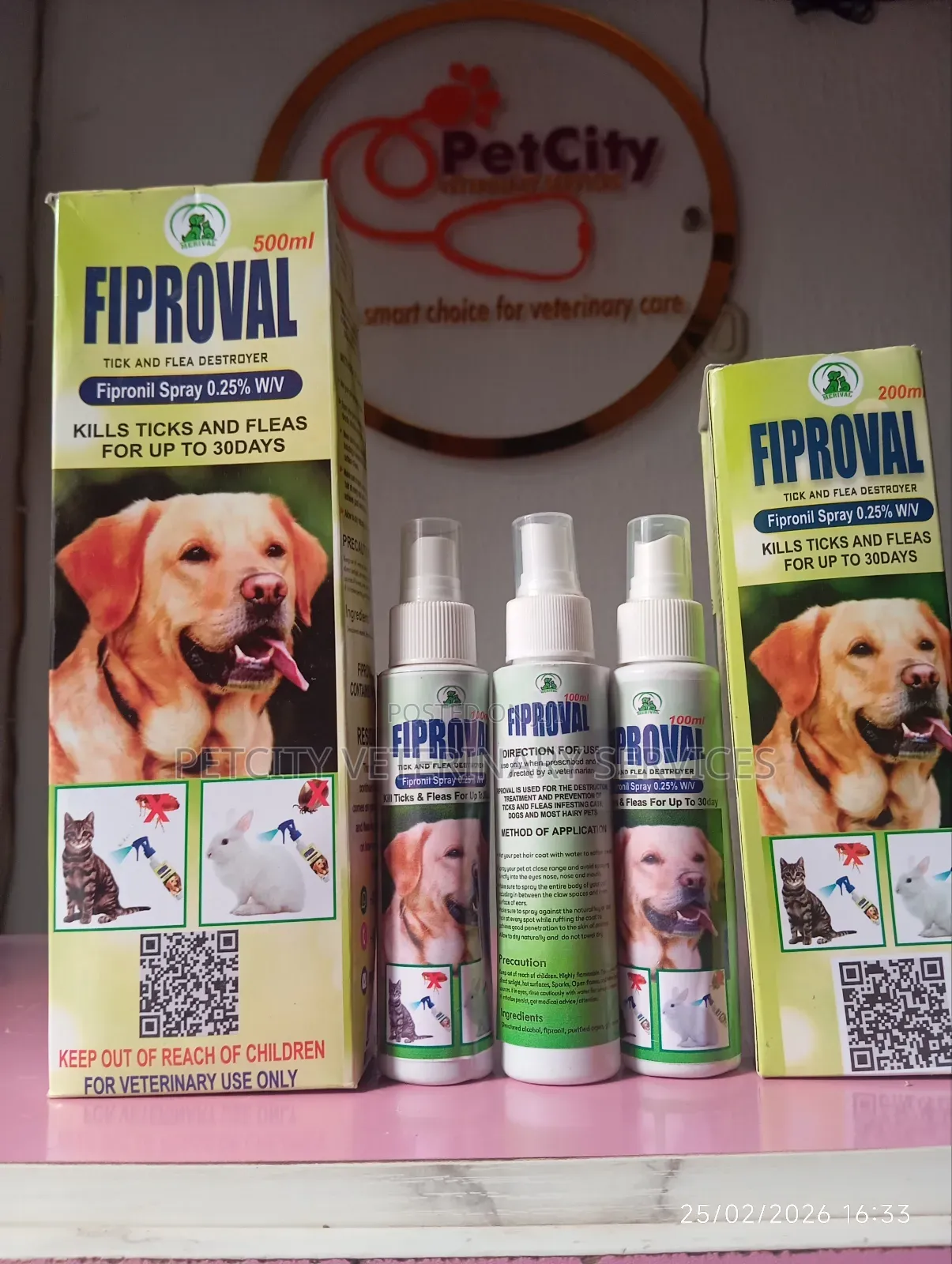 Fiproval Tick Flea Destroyer Spray