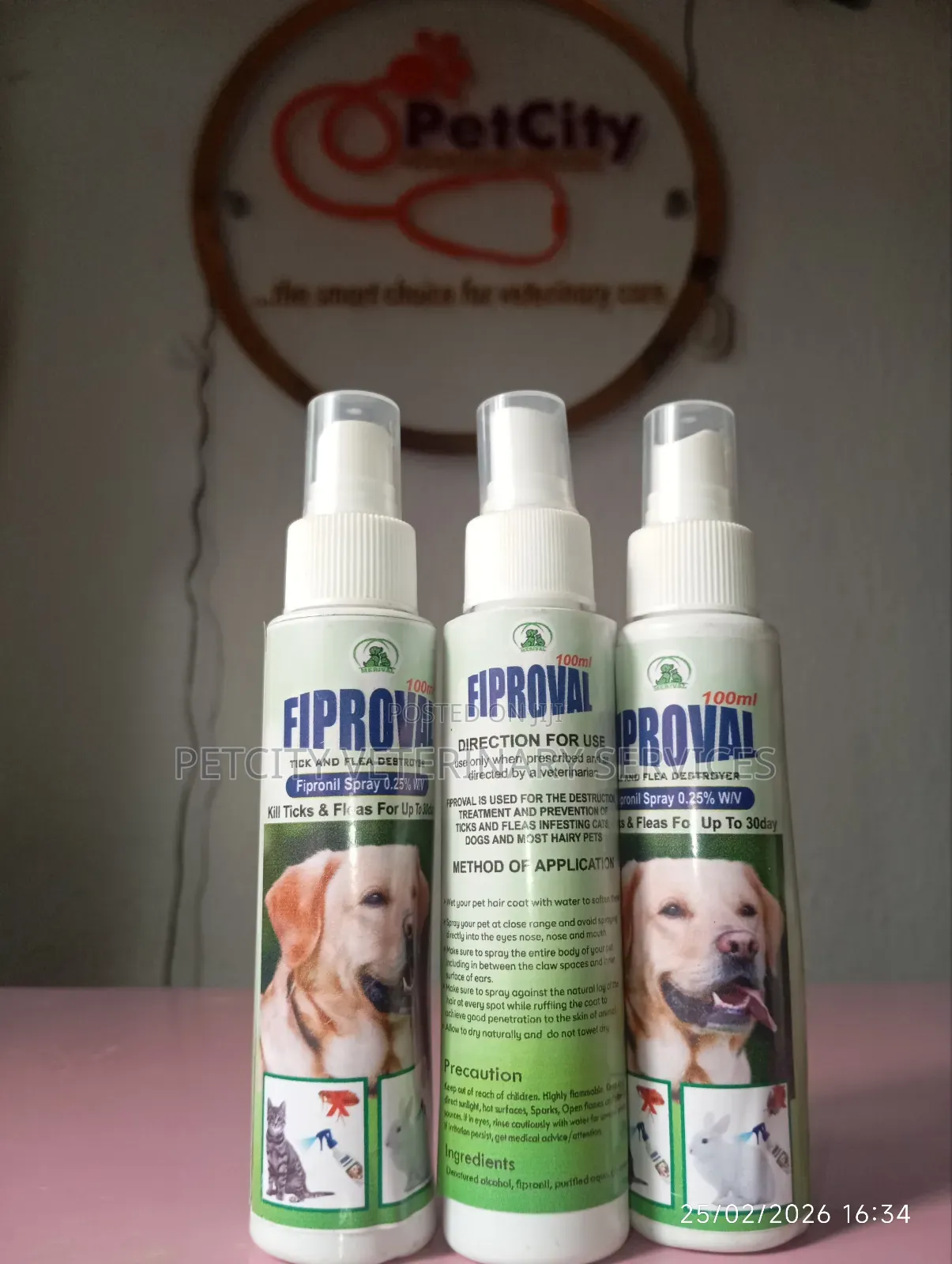 Fiproval Tick Flea Destroyer Spray