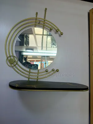 Gold - Tone Wall Mirror Decor