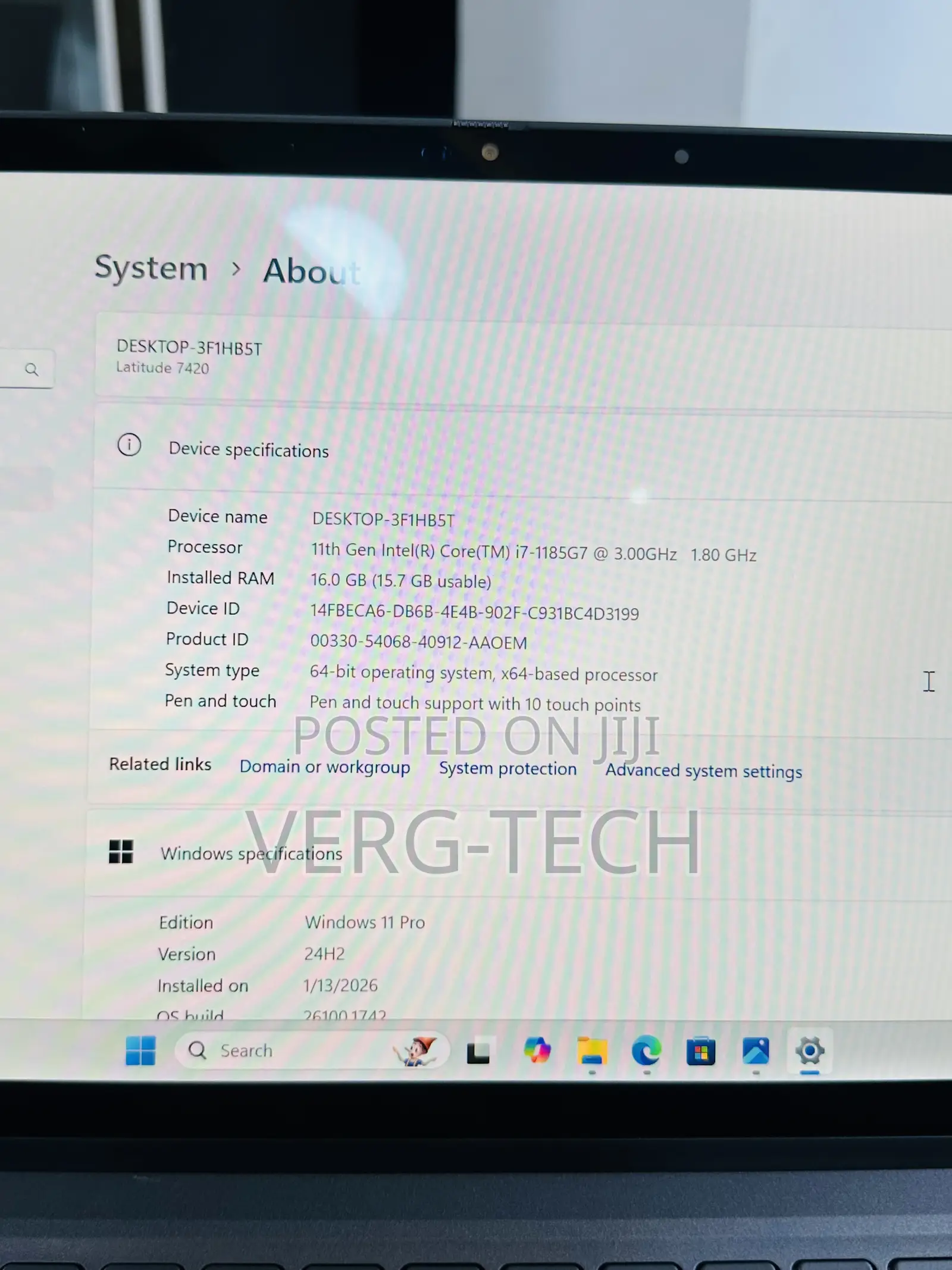 Laptop Dell Latitude 7420 16GB Intel Core i7 SSD 512GB