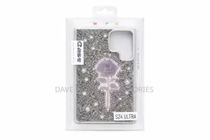 Luxury Beaded Rose Glitter Case for Samsung Galaxy S24 Ultra R