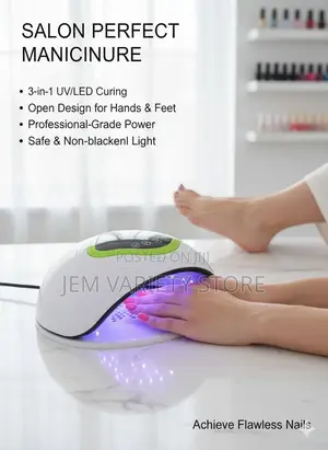 3 in 1 Uv Led Manicure and Pedicure Nail Lamp