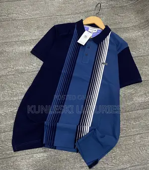 Original Lacoste Strips Men’S Collar Neck Polos