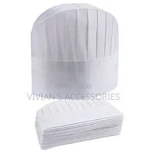 White Disposable Non Woven Chef Hat
20pcs.