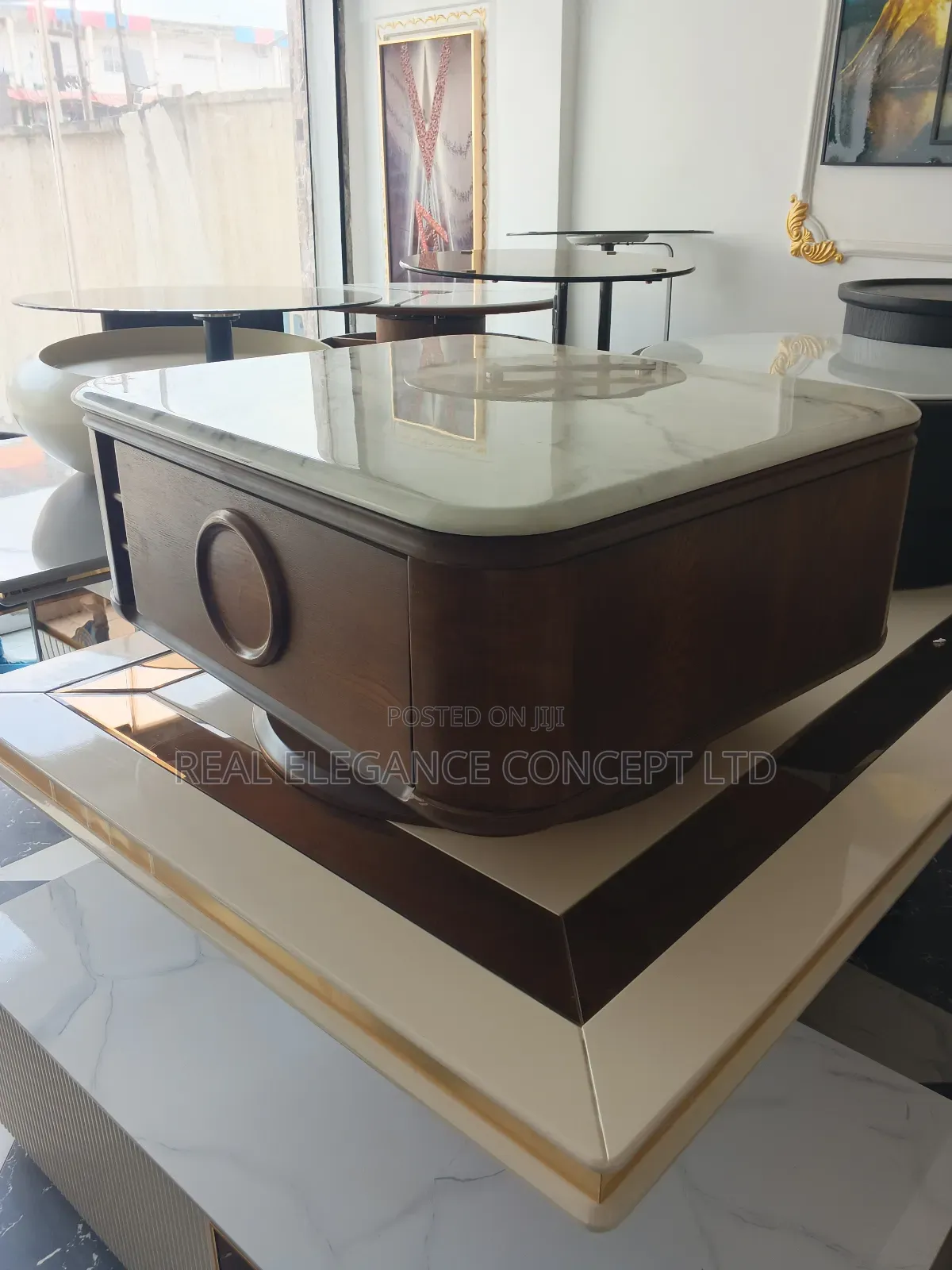 Marble Wooden Interior Table