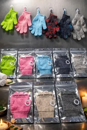 Super Absolute Exfoliating Sponge Gloves--Pair