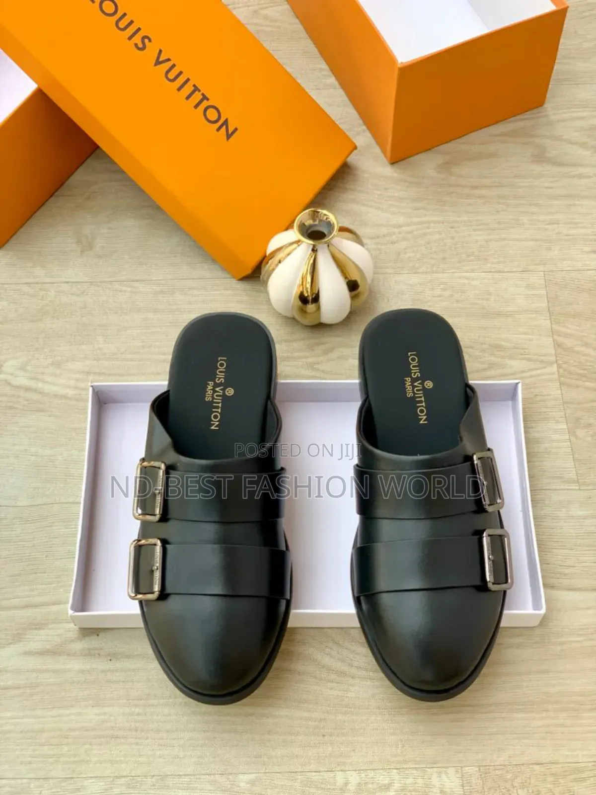 Brown Leather Half Shoe