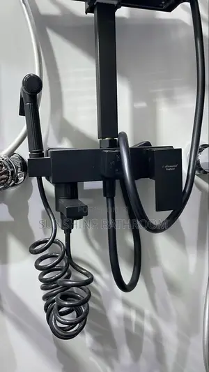 Quality Black Shower With Basket