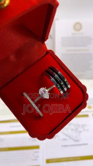 Moissanite Wedding Ring / His and Hers