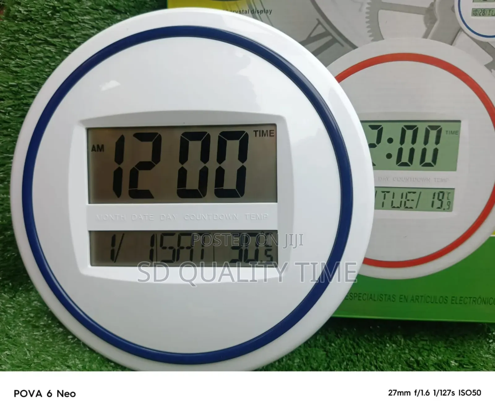 LCD Digital Wall Clock