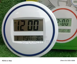 LCD Digital Wall Clock