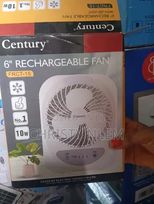 6" Century Desks Rechargeable Fan