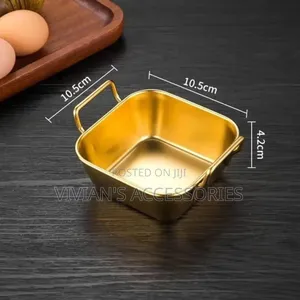 Stainless Steel Square Small Chops Plate