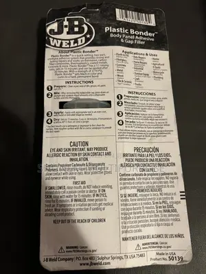 Jb Weld Plastic Bonder