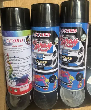 Accord Spray Paint Gloss Black Paint (Color Code 39)  450ml