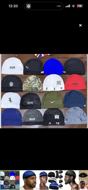 Unisex Skull Caps and Wave Caps