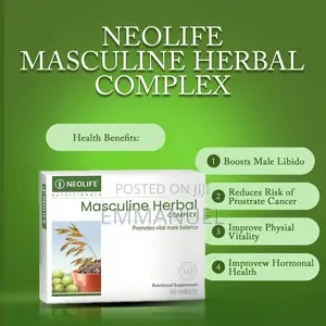 Masculine Herbal Complex 60 Tablets, Masculine Herbal Men’S Vitality