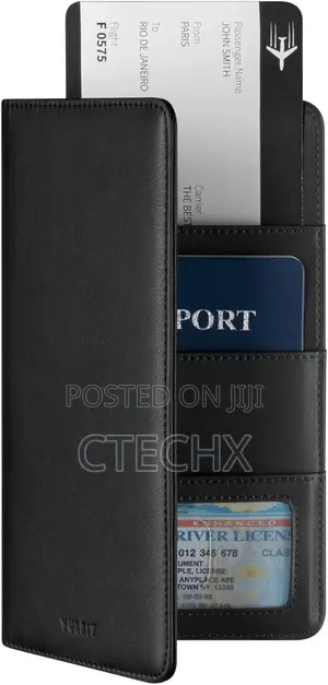 Vulkit Passport Wallet Premium Leather Rfid Blocking Travel Wallet