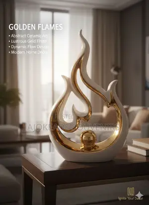 Golden Flames And Harmony Decor