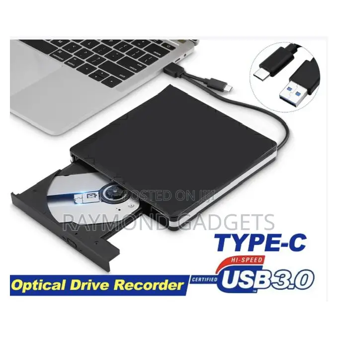 Usb 3.0 External Dvd-rw Drive – Portable Plug & Play