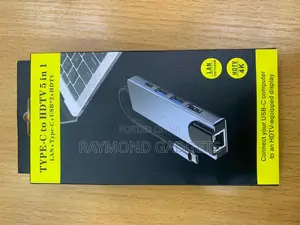 Type-c 5-in-1 Adapter – 4k Hdmi + Ethernet + Usb
